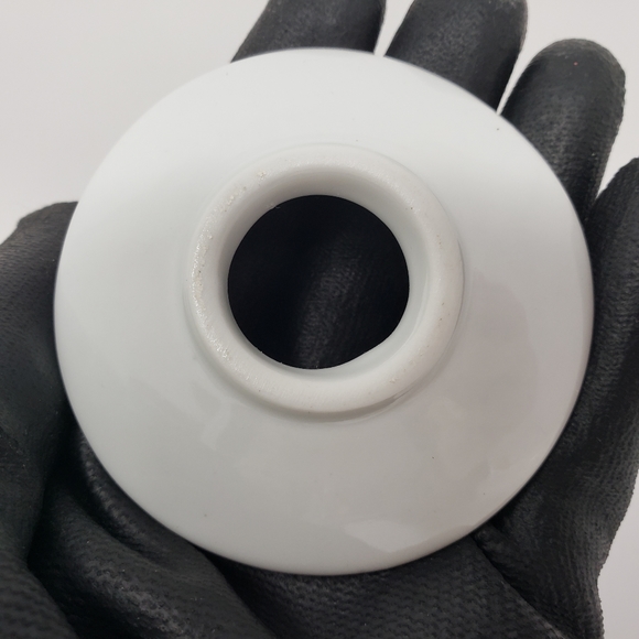 Candle Rings Plates Porcelain Holly Poinsettia Chirstmas Set of 2 - Picture 6 of 16